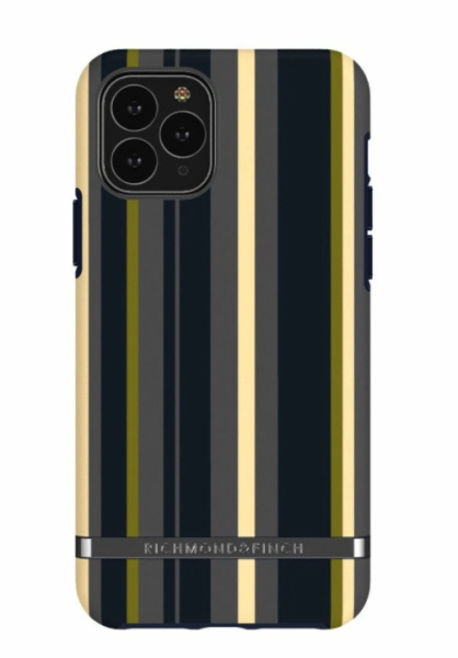 Чехол Richmond & Finch Freedom для iPhone 11 Pro Max, цвет "Темно-синие полосы" (Navy Stripes) (IP265-618)