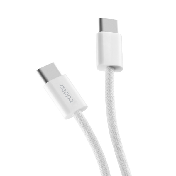 Дата-кабель Original XL USB-С - USB-С, 100Вт, 2м, белый