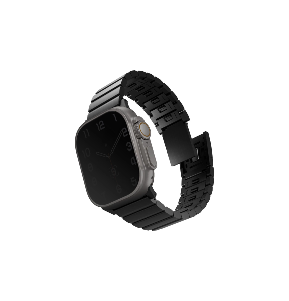 Ремешок Uniq Strova MAG Strap Link Steel для Apple Watch 49/45/44/42 mm, Black