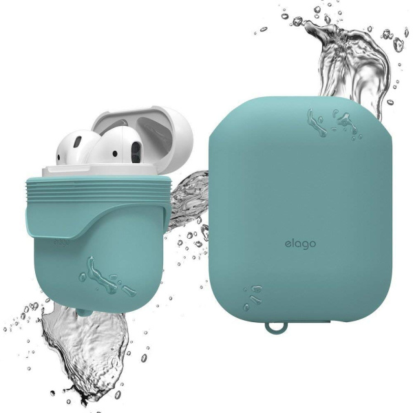Водонепроницаемый чехол Elago Waterproof Case для AirPods, цвет "Коралловый синий" (EAPWF-BA-CBL)