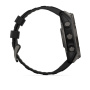 Смарт часы Garmin Fenix 8, 51 мм, Solar, Sapphire Carbon Gray DLC Titanium with Black/Pebble Gray Silicone