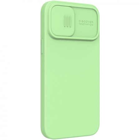 Чехол Nillkin CamShield Silky Silicone для iPhone 13 Pro Max, цвет Зеленый (6902048223424)