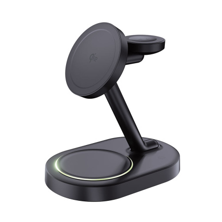 Беспроводная зарядная станция 3 в 1 MagSafe QI2 NEO Galaxy 23Вт, черный