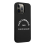 Чехол CG Mobile Karl Lagerfeld Liquid silicone RSG logo Hard для iPhone 13 Pro Max, цвет Черный (KLHCP13XSLSGRBK)