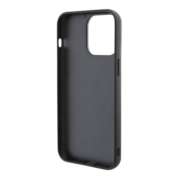Чехол Karl Lagerfeld Fixed glitters NFT Choupette Metal pin Hard для iPhone 15 Pro Max, Silver