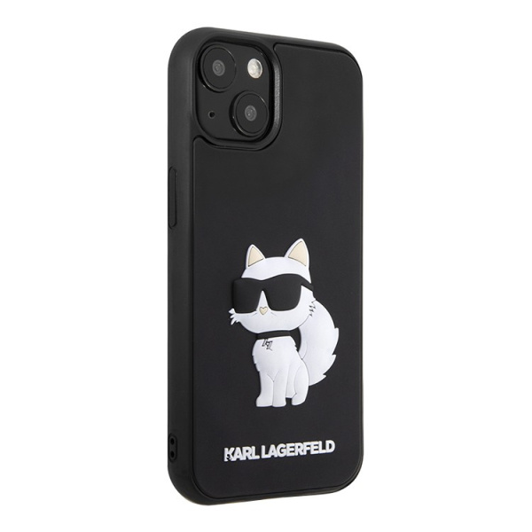 Чехол Karl Lagerfeld 3D Rubber NFT Choupette Hard для iPhone 13, Black