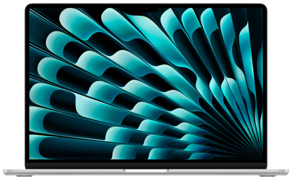 Ноутбук Apple MacBook Air 15" (M3, 8C CPU/10C GPU, 2024), 8 ГБ, 256 ГБ SSD, серебристый (MRYP3)