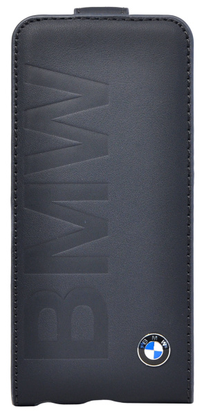 Чехол книжка BMW Logo Signature Flip для iPhone 5/5S/SE Black, цвет Черный (BMFLP5LON)