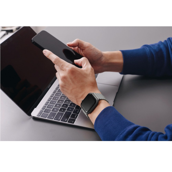 Ремешок Uniq Revix reversible Magnetic для Apple Watch 49/45/44/42 mm, цвет Grey/White (49MM-REVDWHTCGRY)