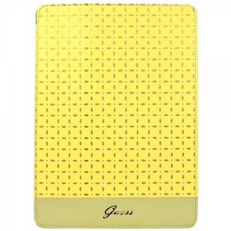 Чехол GUESS Gianina Real Leather Folio case для iPad Air/ iPad 2017, цвет Жёлтый (BMFCD5LOB)