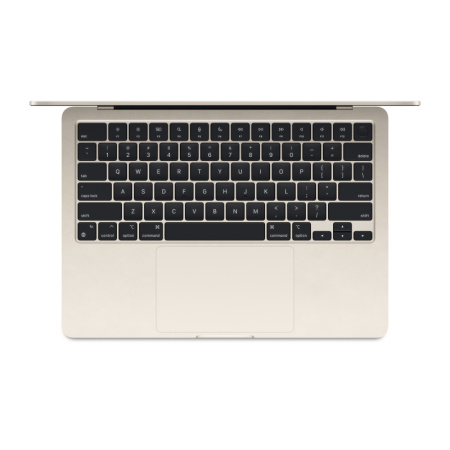 Ноутбук Apple MacBook Air 13" (M3, 8C CPU/10C GPU, 2024), 8 ГБ, 512 ГБ SSD, «сияющая звезда» (MRXU3)