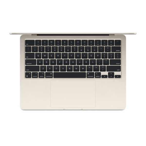 Ноутбук Apple MacBook Air 13" (M3, 8C CPU/10C GPU, 2024), 8 ГБ, 512 ГБ SSD, «сияющая звезда» (MRXU3)