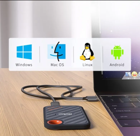 Портативный внешний SSD диск Netac ZX20 USB 3.2 1TB (2000 Мб/с)