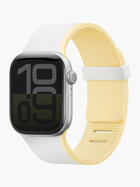 Ремешок Uniq Revix IV reversible Magnetic White/Butter Yellow для Apple Watch 42/41/40 mm