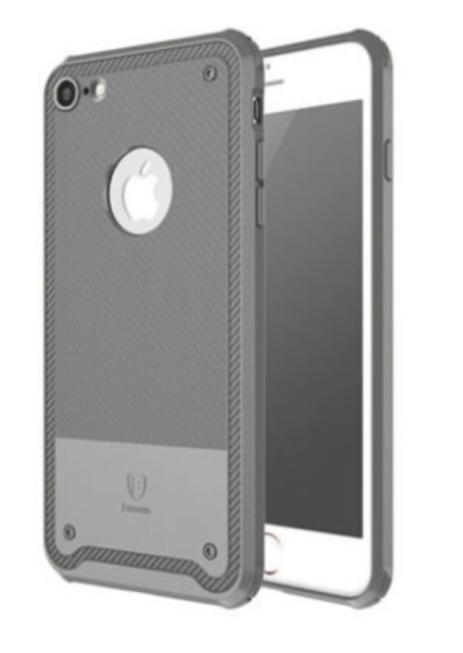 Чехол Baseus SHIELD CASE Light-weighted TPU+Texture для iPhone 7/8 Plus Gray, цвет Серый (ARAPIPH7-TS0G)