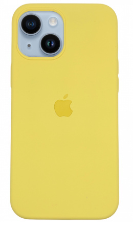 Чехол Silicone Case для iPhone 14 Plus Yellow, цвет Желтый