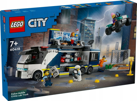 Конструктор LEGO City - Полицейский грузовик с криминальной лабораторией (60418)