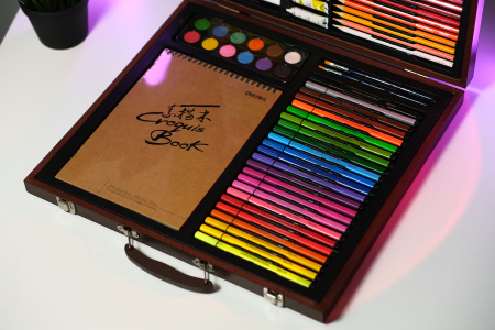 Набор для рисования Xiaomi DELI Painting Set Wooden Box