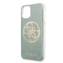 Чехол Guess для iPhone 11 Circle Logo Hard PC/TPU Glitter Green, цвет Зеленый