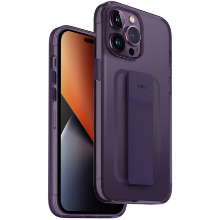 Чехол Uniq Heldro Mount + Band для iPhone 14 Pro Max, цвет Фиолетовый (Purple) (IP6.7PM(2022)-HELMPUR)