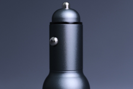 AЗУ Deppa USB A + USB-C, PD, QC 3.0, 36W, дисплей, алюминий, графит (11294)