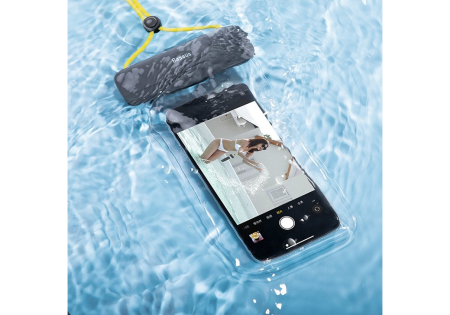 Водонепроницаемый чехол Baseus Let''s go Slip Cover Waterproof Bag, цвет Серый/Желтый (ACFSD-DGY)