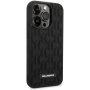 Чехол CG Mobile Karl Lagerfeld 3D Rubber Monogram w Metal logo Hard для iPhone 14 Pro, цвет Черный (KLHCP14LRUPKLPK)
