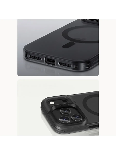 Чехол силиконовый Benks Lucid Armor Case (MagSafe) для iPhone 17 Pro Max , черный (Black)