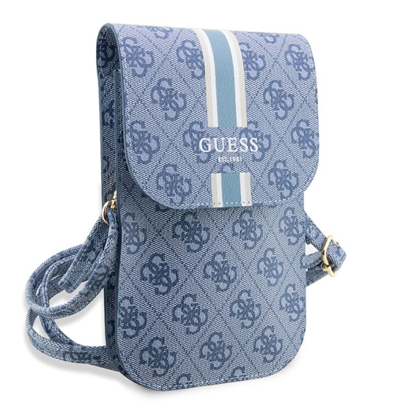 Guess для смартфонов сумка Wallet Bag 4G Stripes Blue (GUWBP4RPSB)