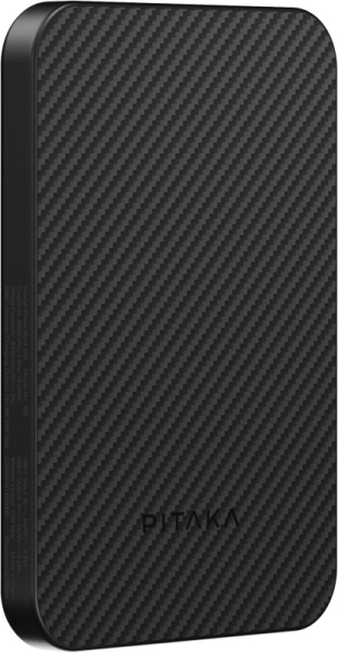 Беспроводное зарядное устройство Pitaka Power Bank Qi2 5000 мАч, черный