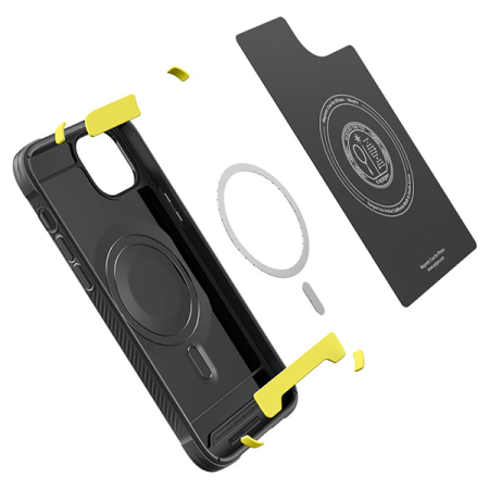 Чехол SPIGEN RUGGED ARMOR MAG MAGSAFE IPHONE 14 PRO MAX MATTE BLACK, цвет Черный матовый (8809811863437)