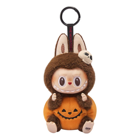 Коллекционная фигурка POP MART LABUBU The Monster Happy Halloween Party Sitting Pumpkin, 15 см