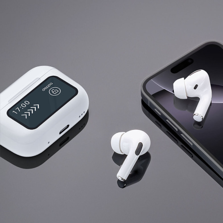 Беспроводные наушники с микрофоном Air Pro 3 ANC, TWS, BT 5.4, 300 мАч, ANC, LCD, белый