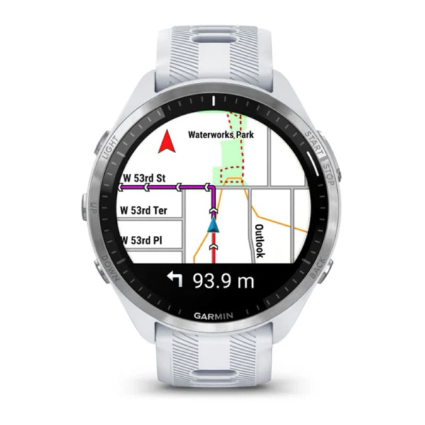 Смарт часы Garmin Forerunner 965 White, титановый белый