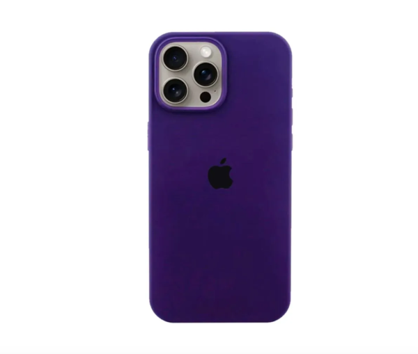 Чехол Silicone Case для iPhone 15 Pro, цвет пурпурный