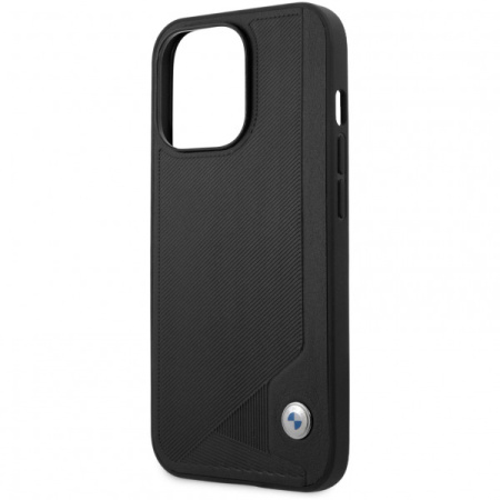 Чехол CG Mobile BMW Signature Genuine leather Seat Debossed Hard для iPhone 13 Pro Max, цвет Черный (BMHCP13XRCDPK)