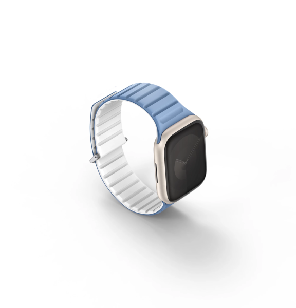 Ремешок Uniq Revix EVO reversible Magnetic Powder для Apple Watch 41/40/38 mm, Blue/White