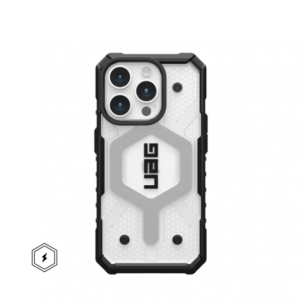 Чехол с поддержкой MAGSAFE Uag Pathfinder для iPhone 15 Pro 6.1", цвет прозрачный (ice)
