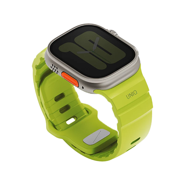 Ремешок Uniq Alton Silicon Strap Lime Green для Apple Watch 49/46/45/44 mm
