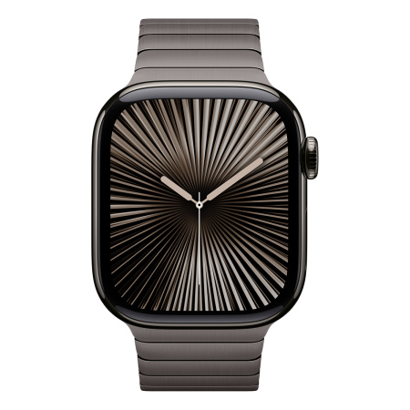 Apple Watch Series 10, 42 мм корпус из титана цвета «Slate», ремешок Link Bracelet цвета «Slate»