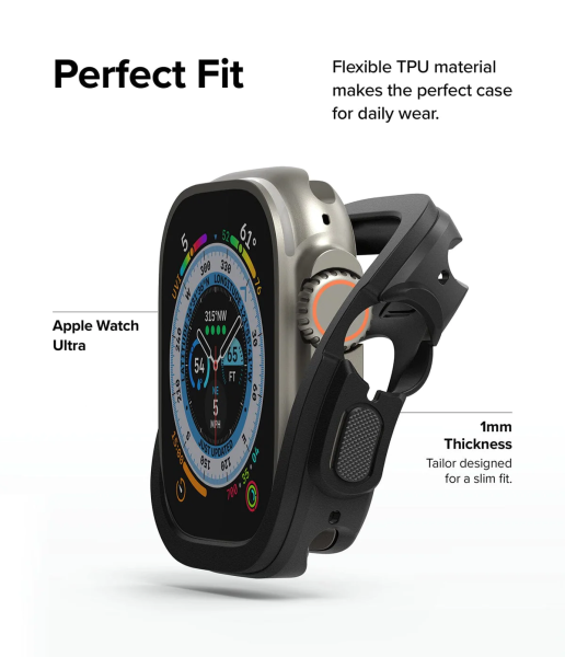 Чехол Ringke Air Sports для Apple Watch Ultra 49mm, цвет черный