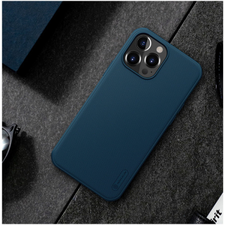 Чехол Nillkin Frosted Shield Pro Magnetic для iPhone 13 Pro Max, цвет Синий (6902048222984)