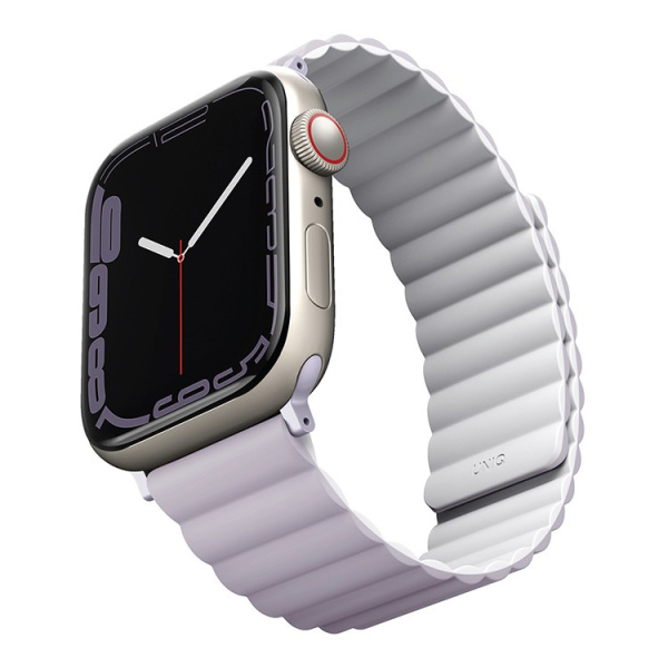 Ремешок Uniq Revix reversible Magnetic для Apple Watch 41/40/38mm, Lilac/White (41MM-REVLILWHT)