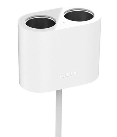 Разветвитель прикуривателя Xiaomi Roidmi 1 to 2 Car Cigarette Lighter (White)