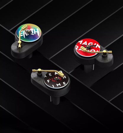 Ароматизатор бумажный для автомобиля Xiaomi TITA Vinyl (3шт в комплекте), Black