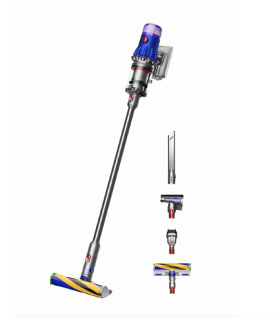 Вертикальный пылесос Dyson V12 SV46 Detect Slim Fluffy Blue/Nickel