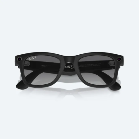 Умные очки Ray-Ban Smart Glasses Wayfarer Matte Black/Polar Gradient Graphite, RW4006, размер М, Монохромные, без автозатемнения, поляризационные