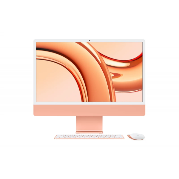 Apple iMac 24" Retina 4,5K, M3 (8C CPU, 10C GPU, 2023), 8 ГБ, 512 ГБ SSD, оранжевый