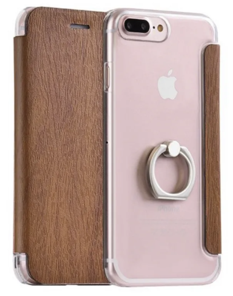 Чехол Hoco Finger series holder leather для iPhone 7/8 Plus Дерево, цвет Коричневый