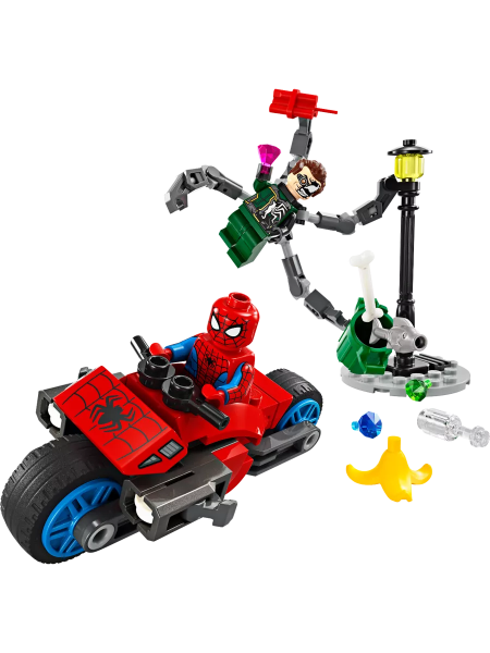 Конструктор LEGO Marvel - Погоня на мотоцикле: Человек-паук против Дока Ока (76275)